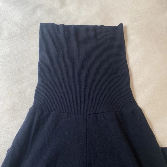 United Colors of Benetton, unique knit wool crop pants, black, 3/4 Vintage 90‘s - Picture 8 of 12